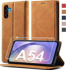 Samsung Galaxy A54 5G Hülle Leder Flip Wallet Schutzhülle