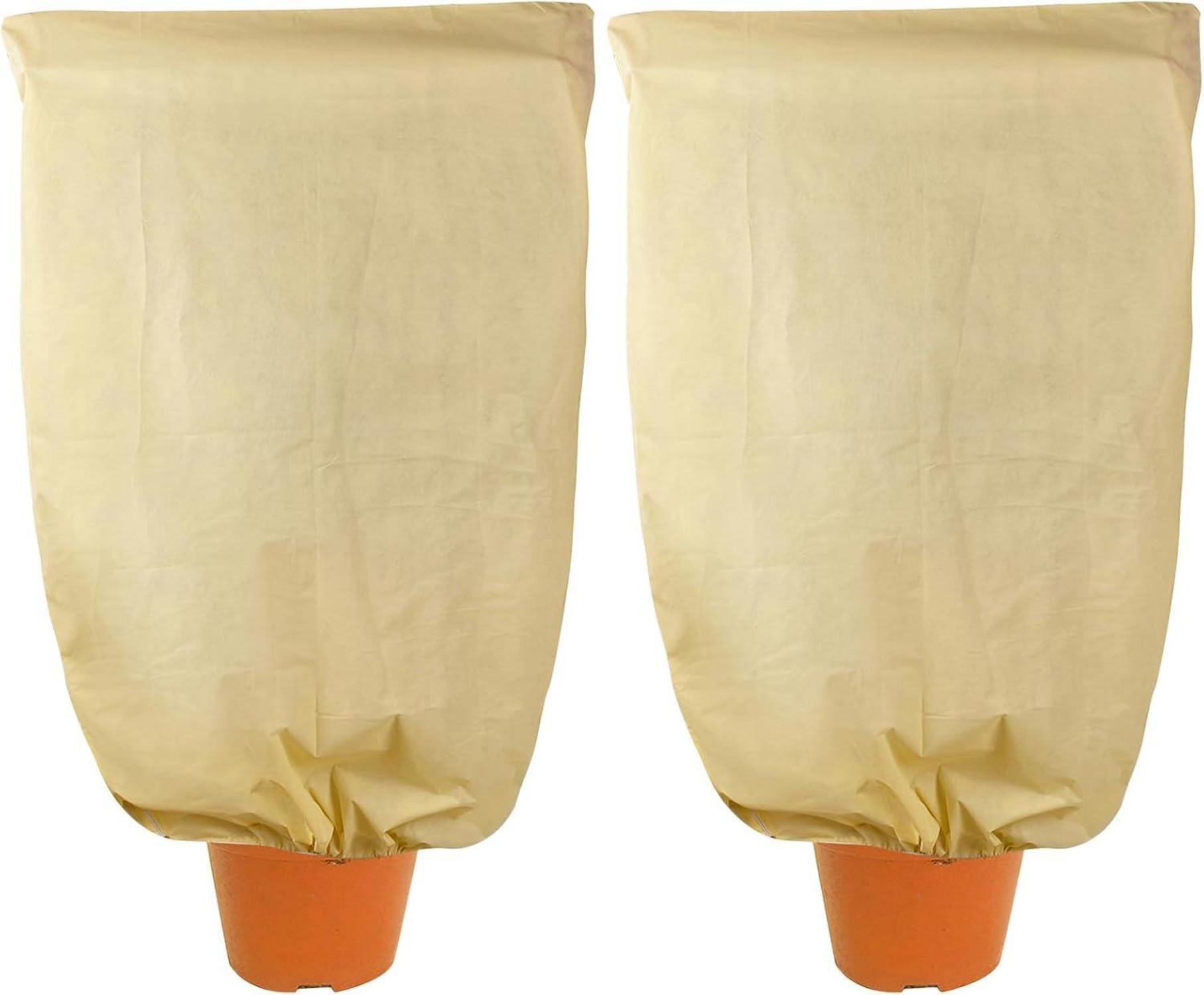 Pflanzen Frostschutz Vlieshülle mit Reißverschluss und Kordelzug