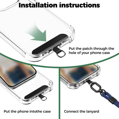 Caslord Handykette mit Schlüsselband für alle Smartphones Blau