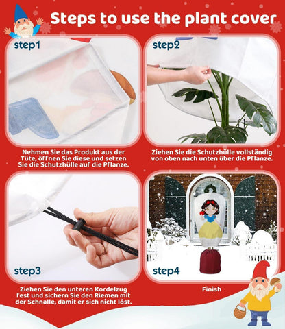 Winter-Deko-Vlieshaube 70g/m² 90x110cm Frostschutz für Palmen & Olivenbaum