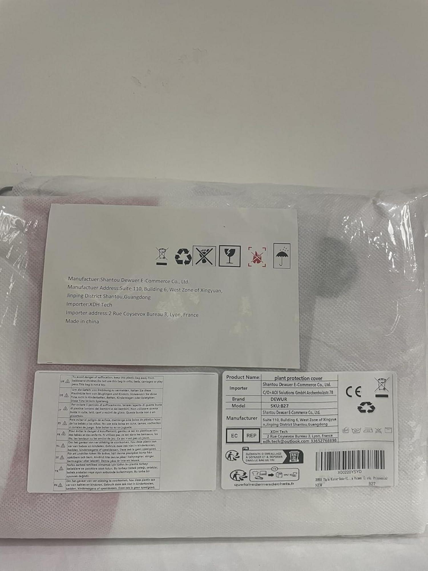 Winter-Deko-Vlieshaube 70g/m² 90x110cm Frostschutz für Palmen & Olivenbaum