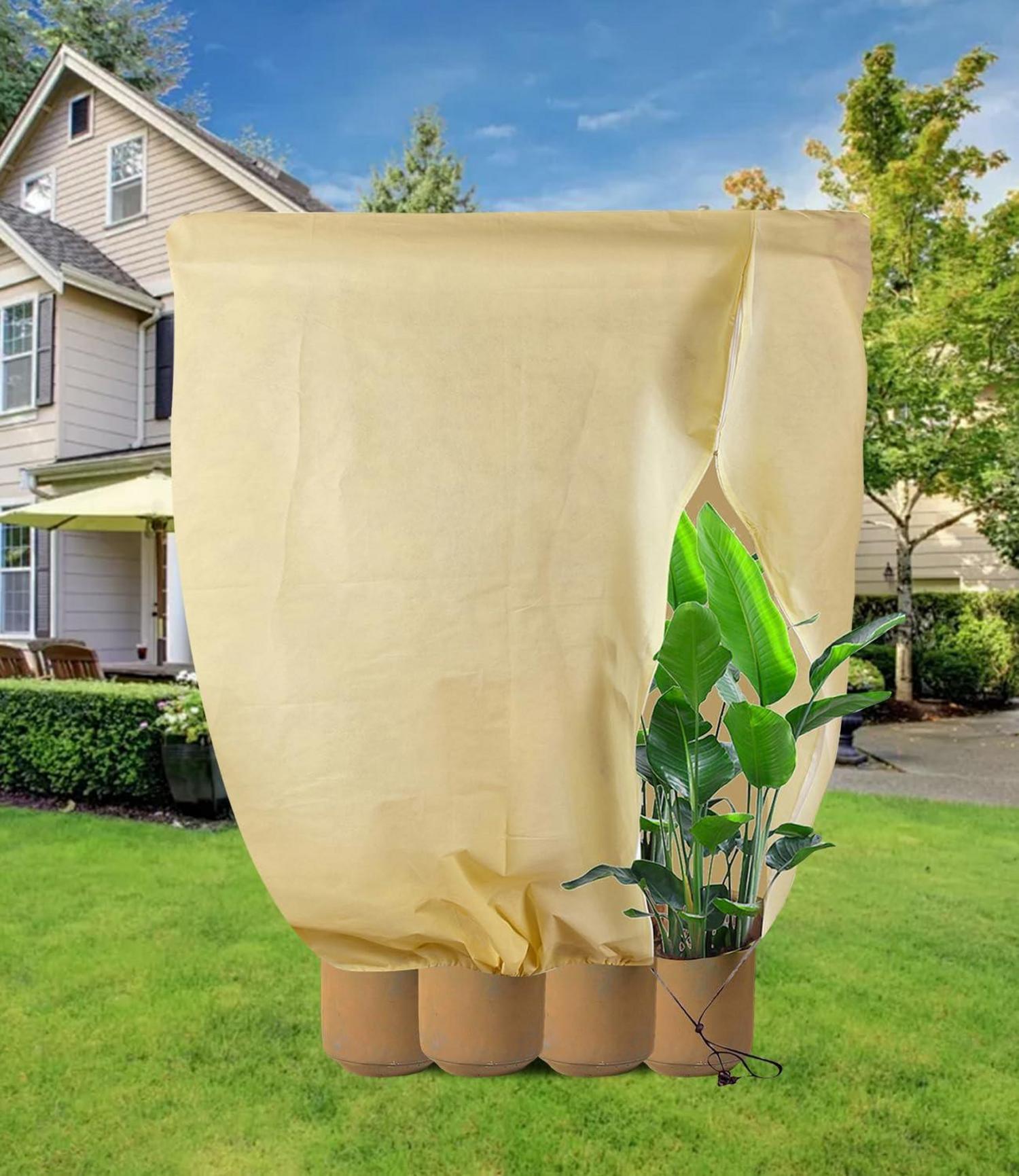 DEWUR 80g Vlies Pflanzen Frostschutz Winterabdeckung 140x200cm