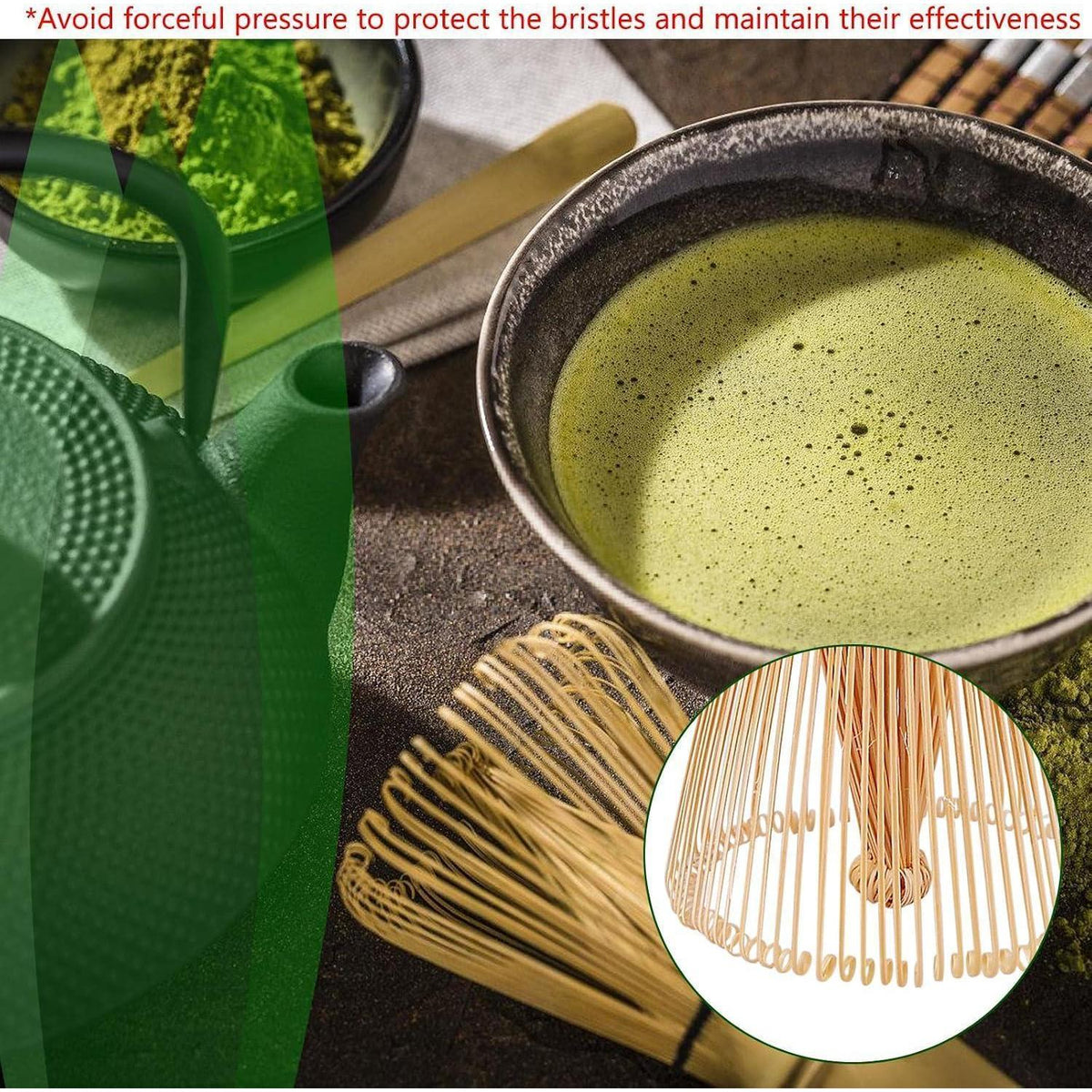 Matcha Besen Set 4-teilig für Teezeremonie