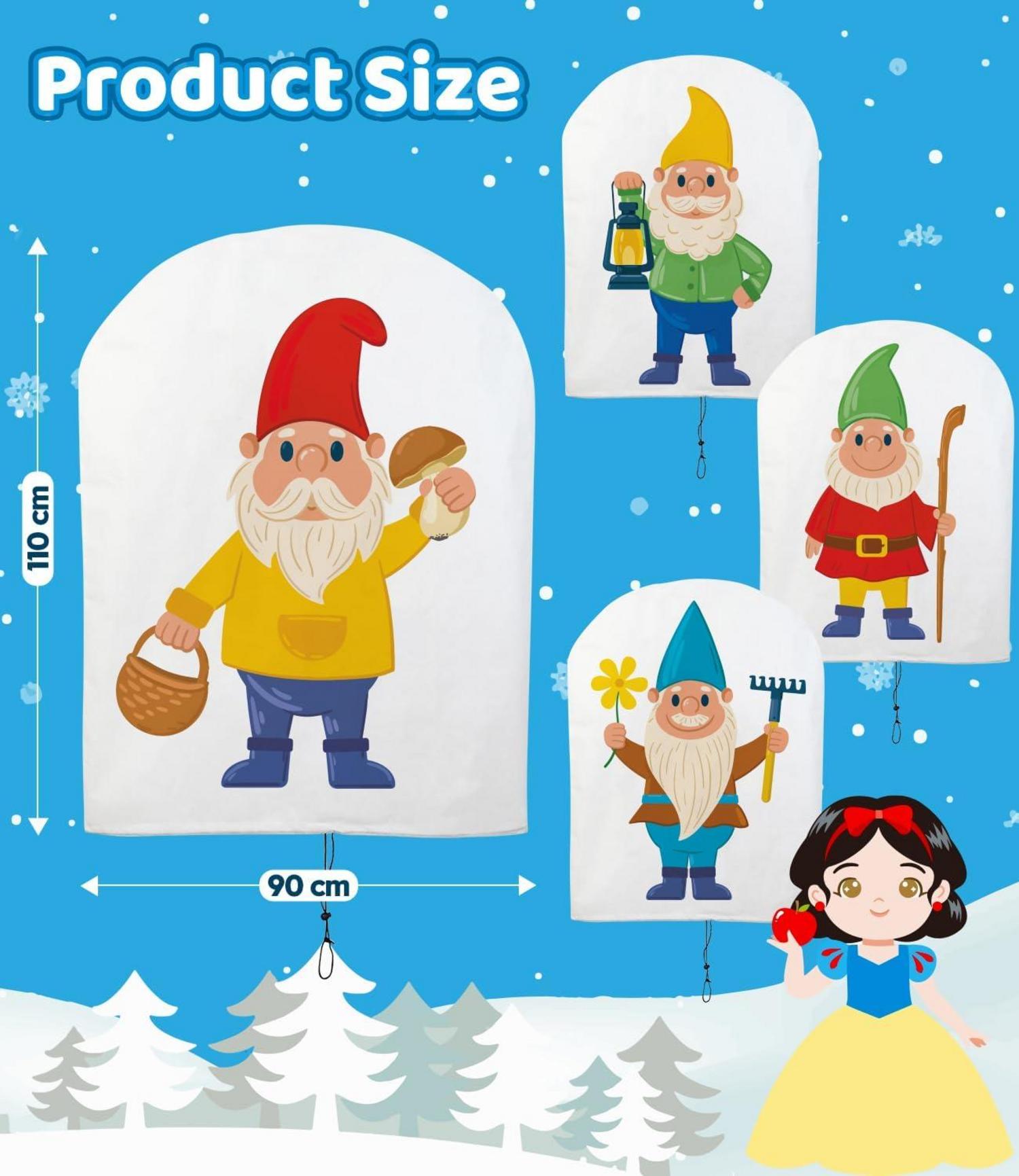 Winter-Deko-Vlieshaube 70g/m² 90x110cm Frostschutz für