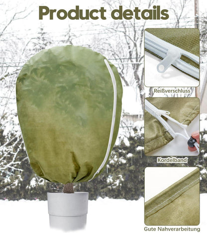 DEWUR Pflanzen Frostschutz Vlies 80x100cm, winterfest & wiederverwendbar