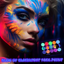 Halloween Kinderschminke Set 15 Farben UV Face Paint Body
