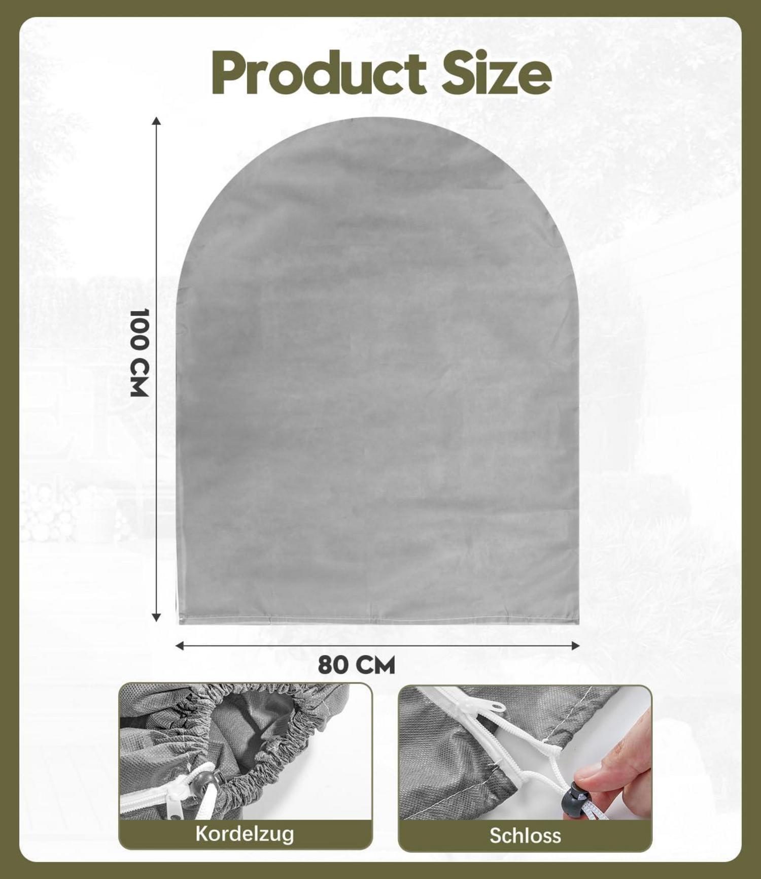 DEWUR 50g Vlies Winterschutz Pflanzen Kübelpflanzen