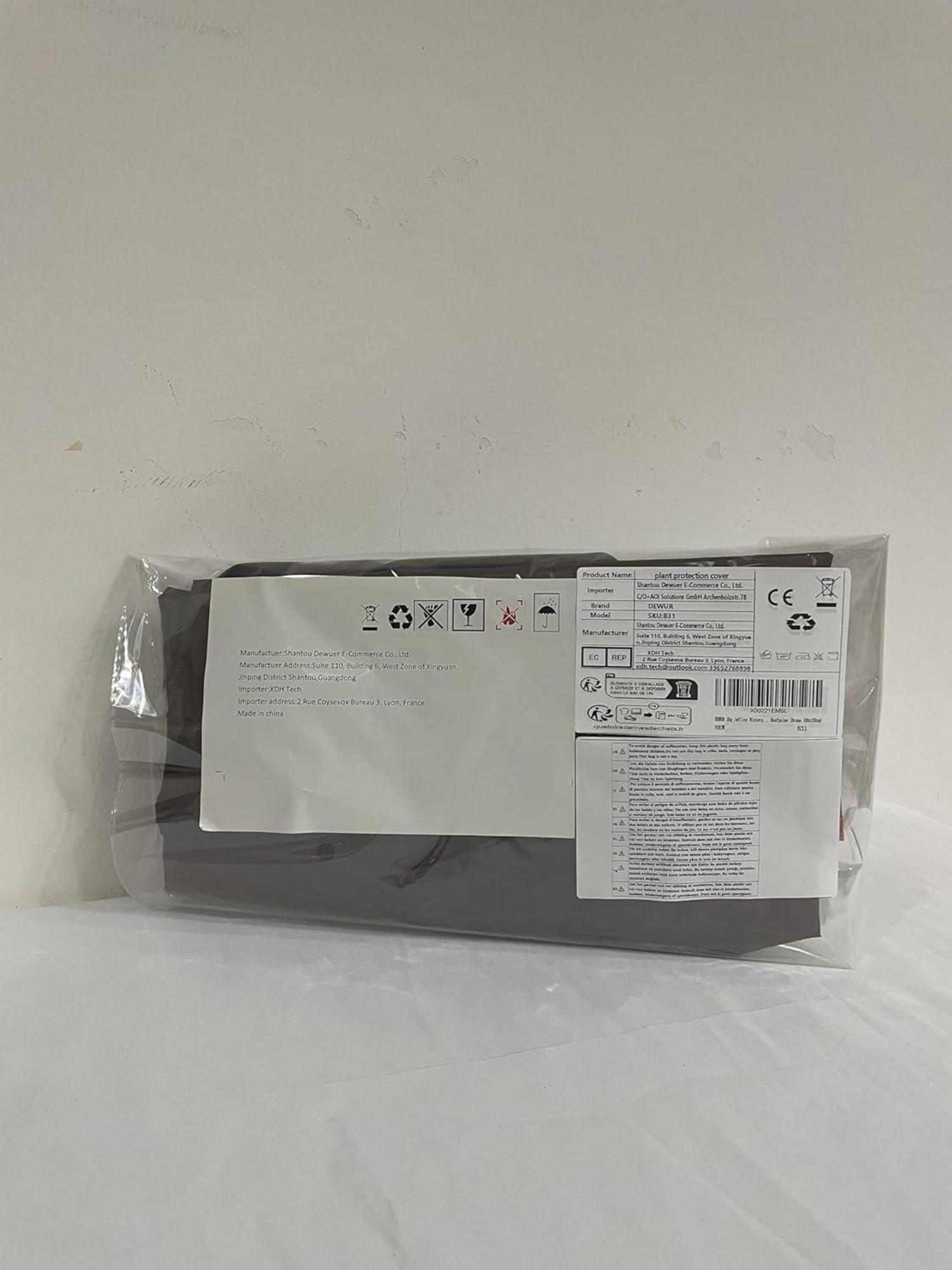 DEWUR Pflanzen Frostschutz Vlies Winterschutz 100x120cm Braun