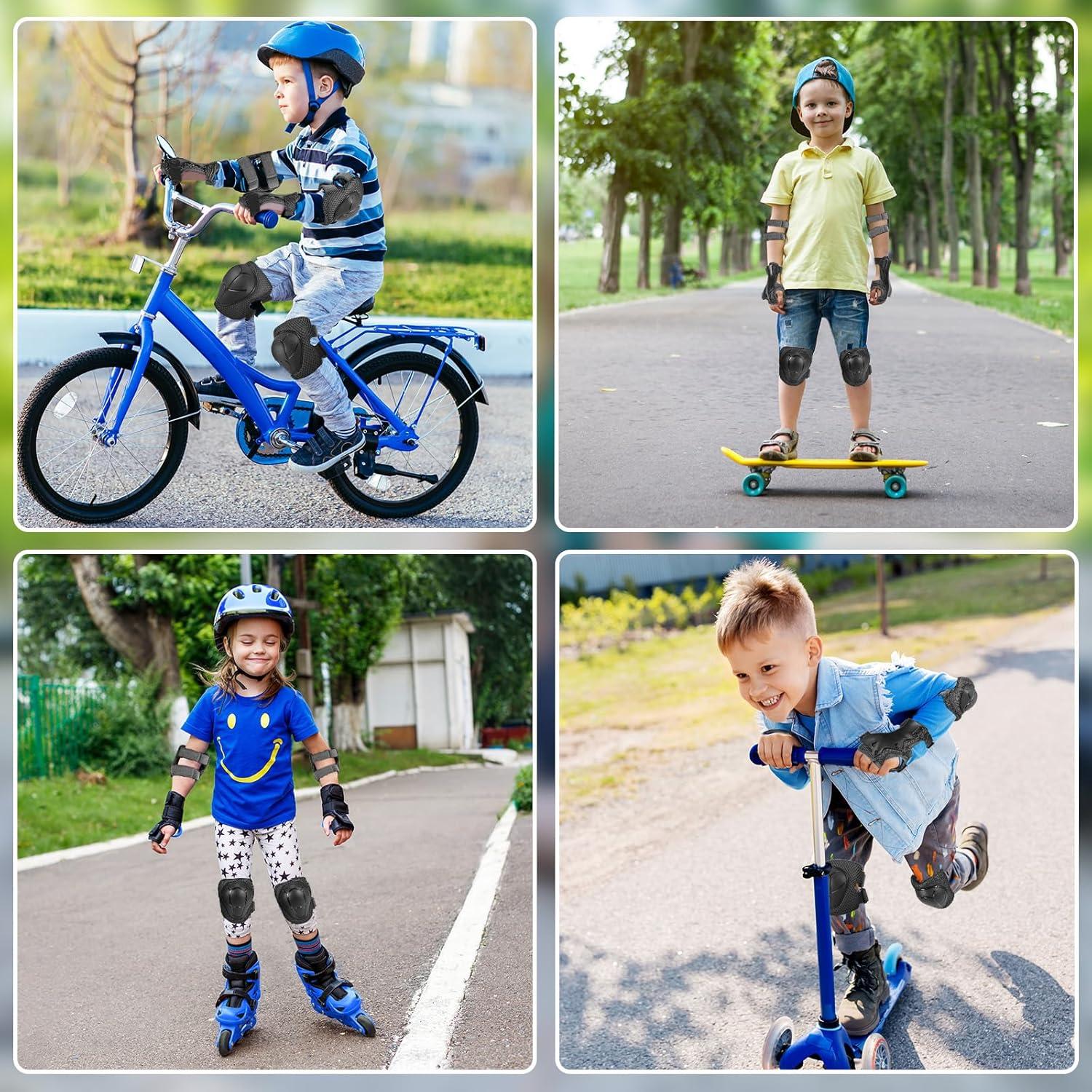 Kinder Inliner Schoner Set Knieschützer Ellenbogenschützer Skateboard Roller