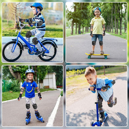 Kinder Inliner Schoner Set Knieschützer Ellenbogenschützer Skateboard Roller