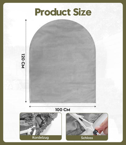 DEWUR Frostschutz Pflanzenabdeckung 50g/m² Vlies 100x120cm