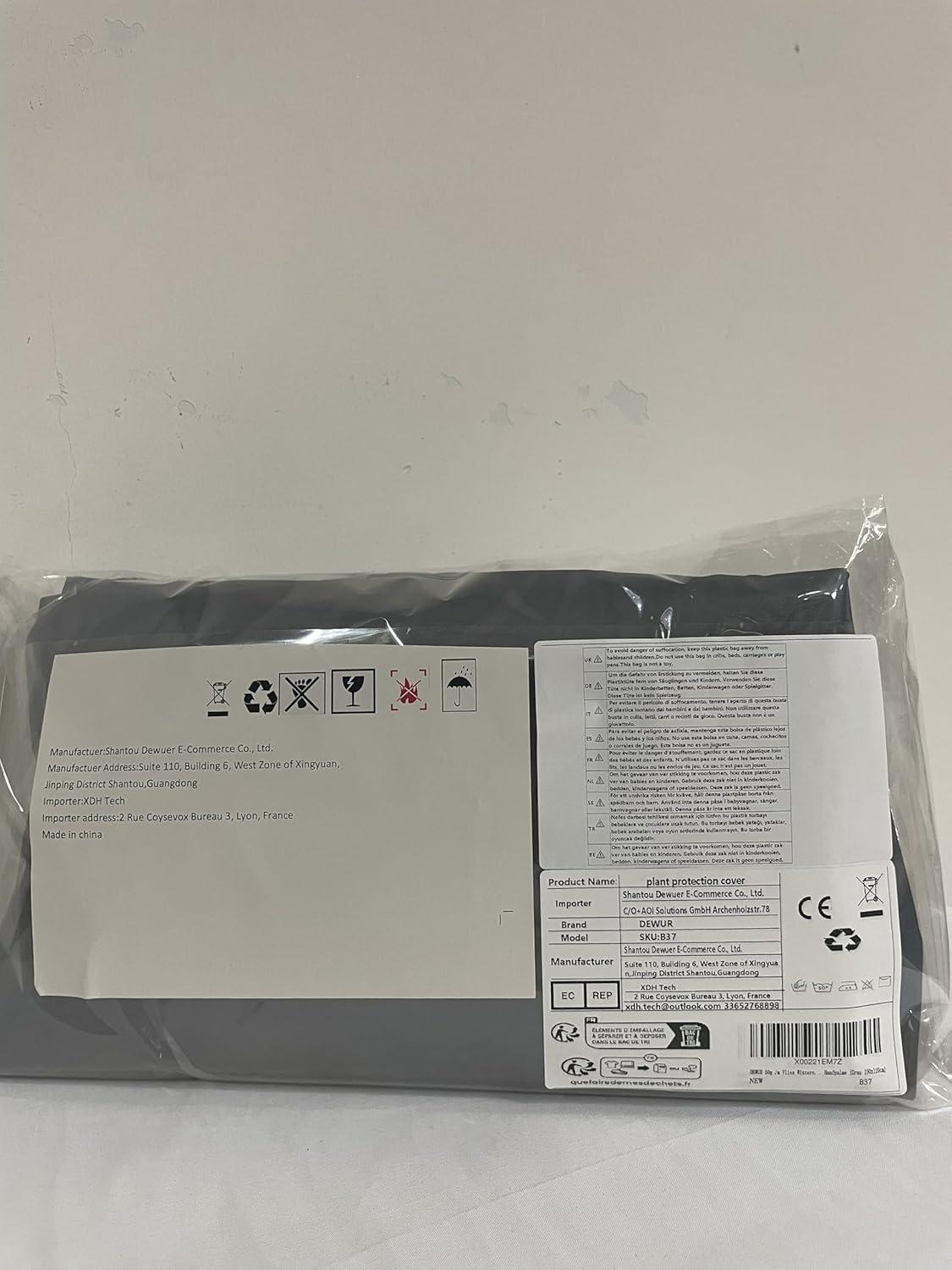 Pflanzenfrostschutz Vlies 50g/m² für Palmen Tomaten Oleander 100x120cm