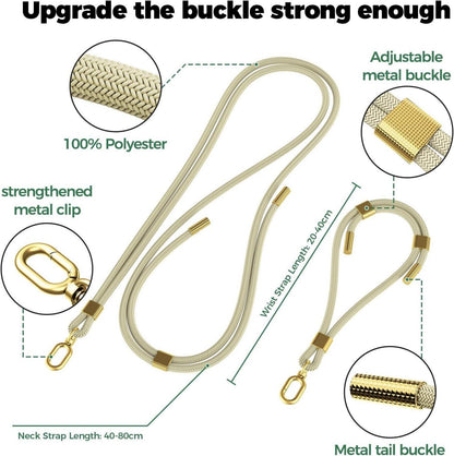 Handykette Universal für alle Smartphones inkl. 2 Pads - Gold