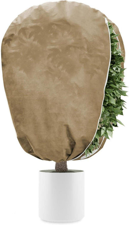 Pflanzen Frostschutz Vlies 50g/m² für Kübelpflanzen 140x200 cm Braun