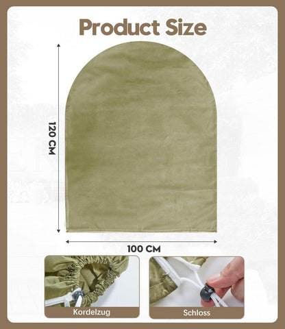 DEWUR 50g Vlies Pflanzen Winterschutz Frostschutz 100x120cm