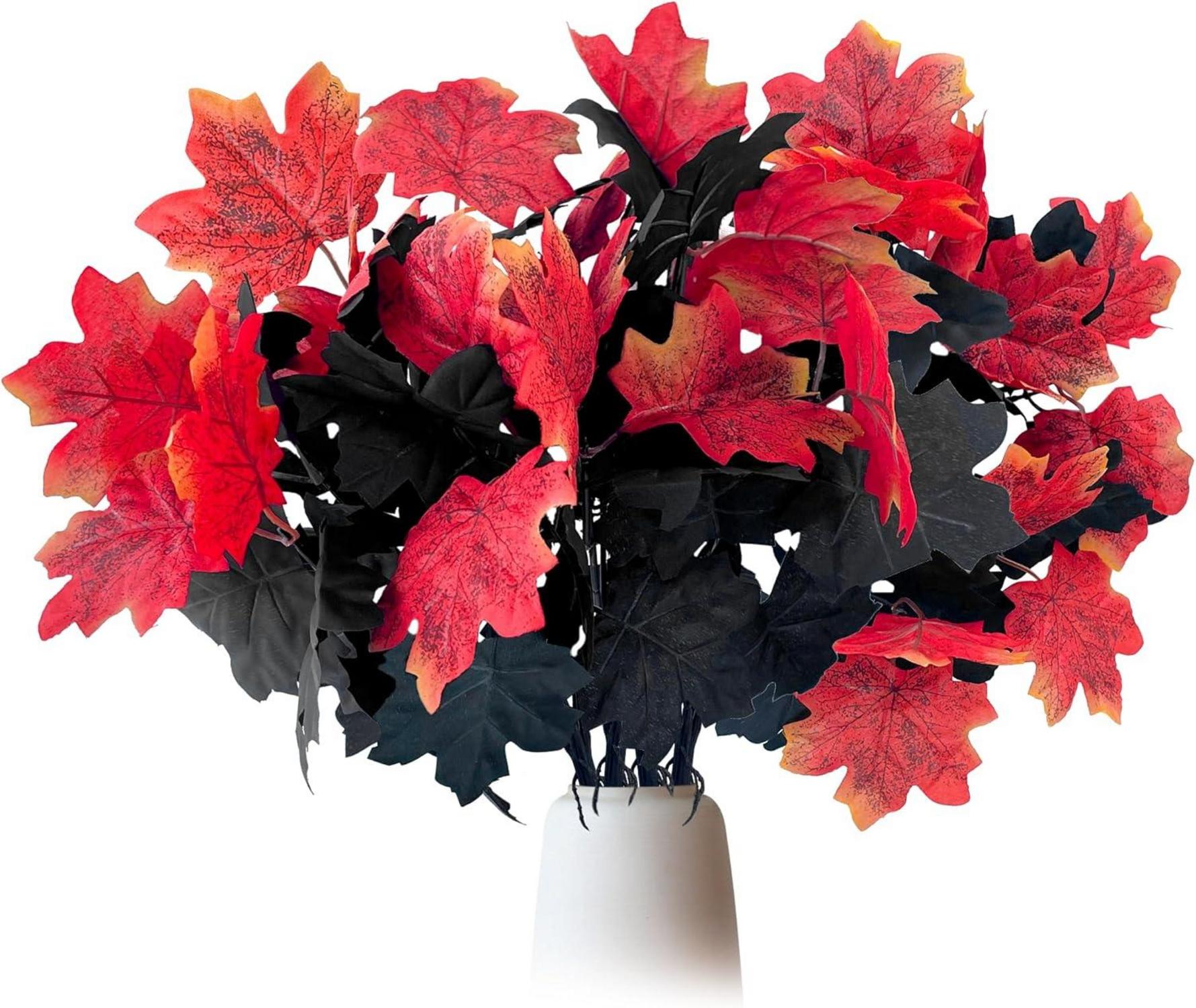 Künstliche Herbststrauß Ahorn Blätter Zweige Herbstdeko