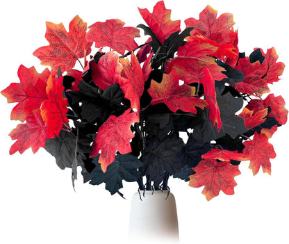 Künstliche Herbststrauß Ahorn Blätter Zweige Herbstdeko