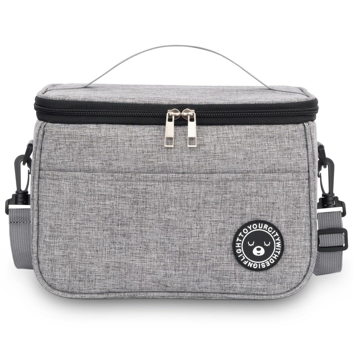 Kühltasche 9L – Isoliert Lunchbag für Arbeit, Reisen & Picknick Grau
