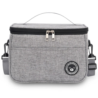 Kühltasche 9L – Isoliert Lunchbag für Arbeit, Reisen & Picknick Grau