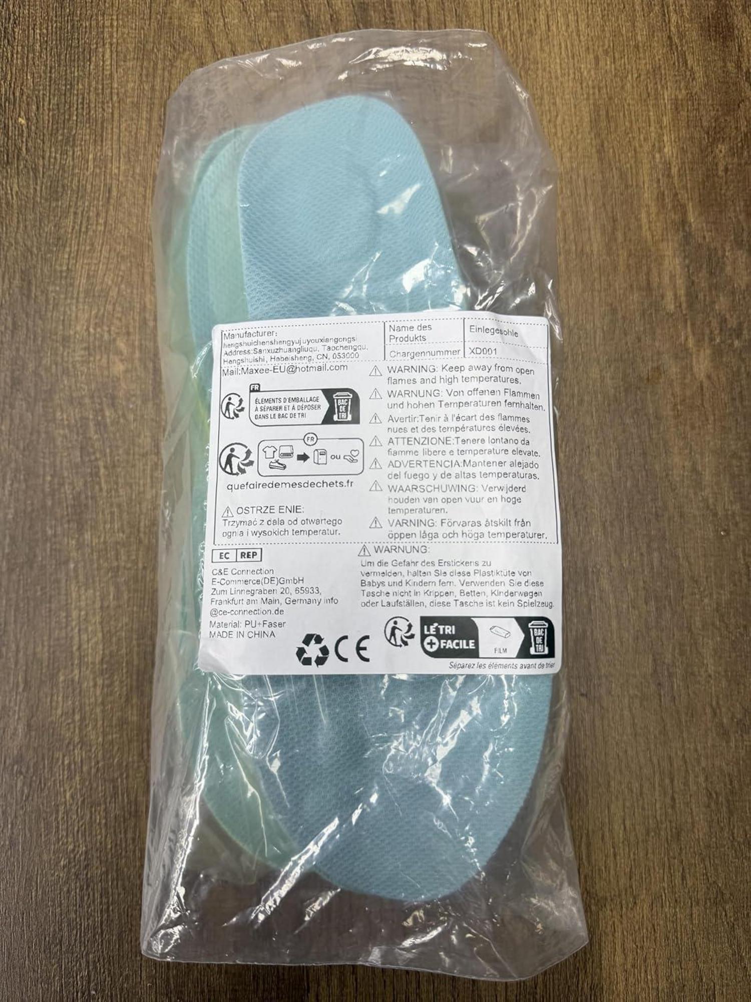 Orthopädische Einlegesohlen 3 Paar für Sport & Alltag Gr.43-44