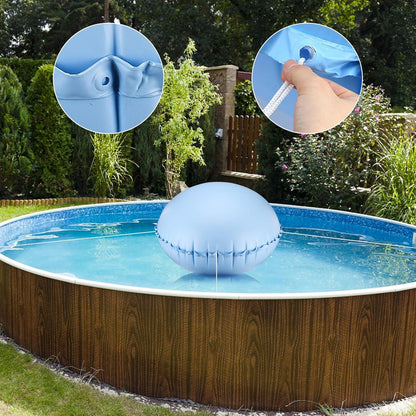 Winter Poolkissen 120x120cm für Pool & Spa Schutz in Blau