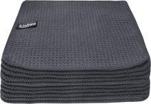 Mikrofaser Waffeltücher 20x20cm 10er Pack Grau Fusselfrei und