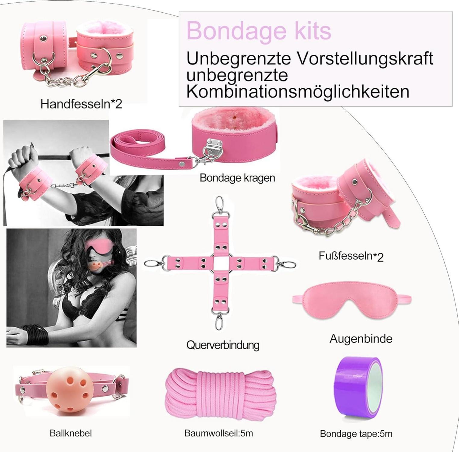 BDSM Set Sexspielzeug für Paare 33-teilig Handschellen