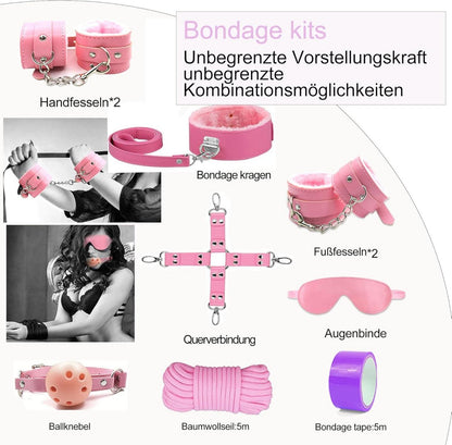BDSM Set Sexspielzeug für Paare 33-teilig Handschellen