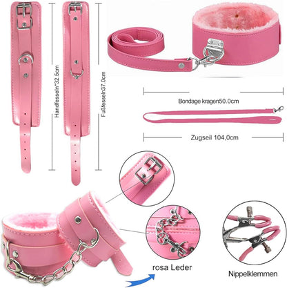 BDSM Bondage Set 33-teilig Sexspielzeug für Paare Handschellen Anal