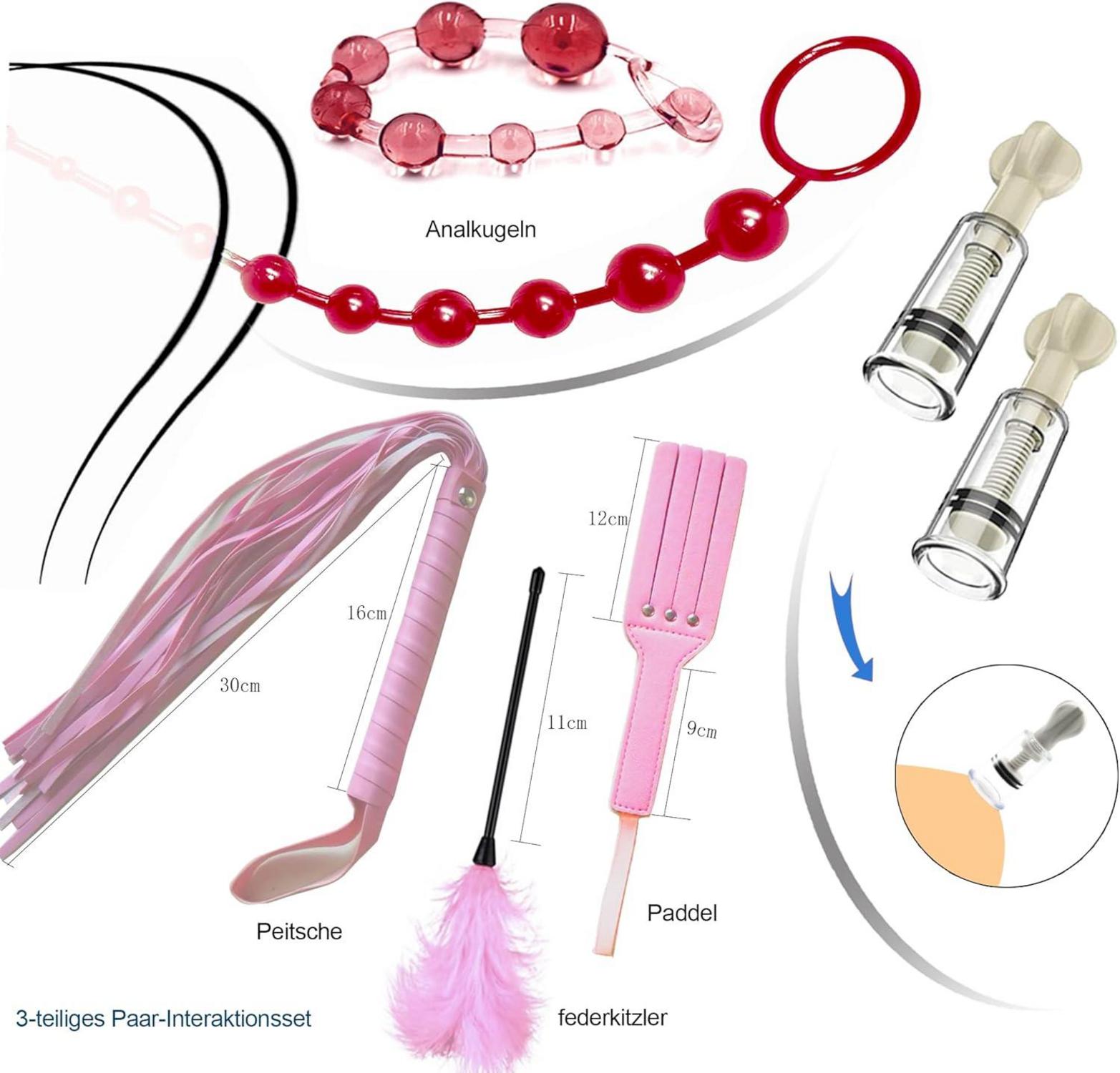 BDSM Set 33-teilig Bondage Kit Handschellen Sexspielzeug Paare