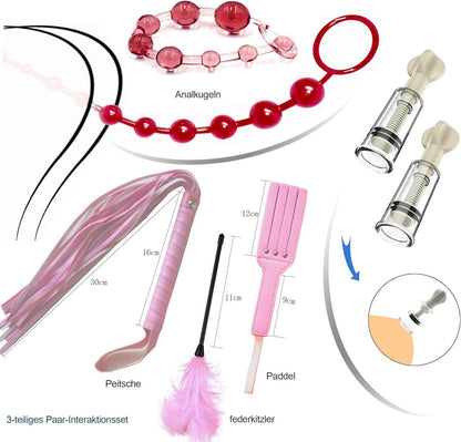 BDSM Set 33-teilig Bondage Kit Handschellen Sexspielzeug Paare