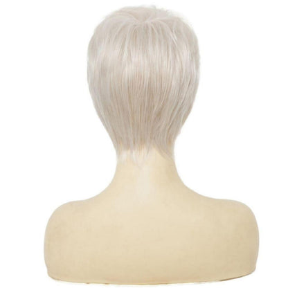 Blonde Pixie Cut Perücke mit Pony – Kurzhaar Perücke Damen