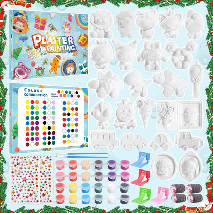 Adventskalender Kinder Malset Weihnachtskalender Bastelset