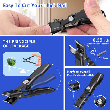 Professioneller Nagelknipser für dicke Fuß- und Fingernägel - Edelstahl Clipper