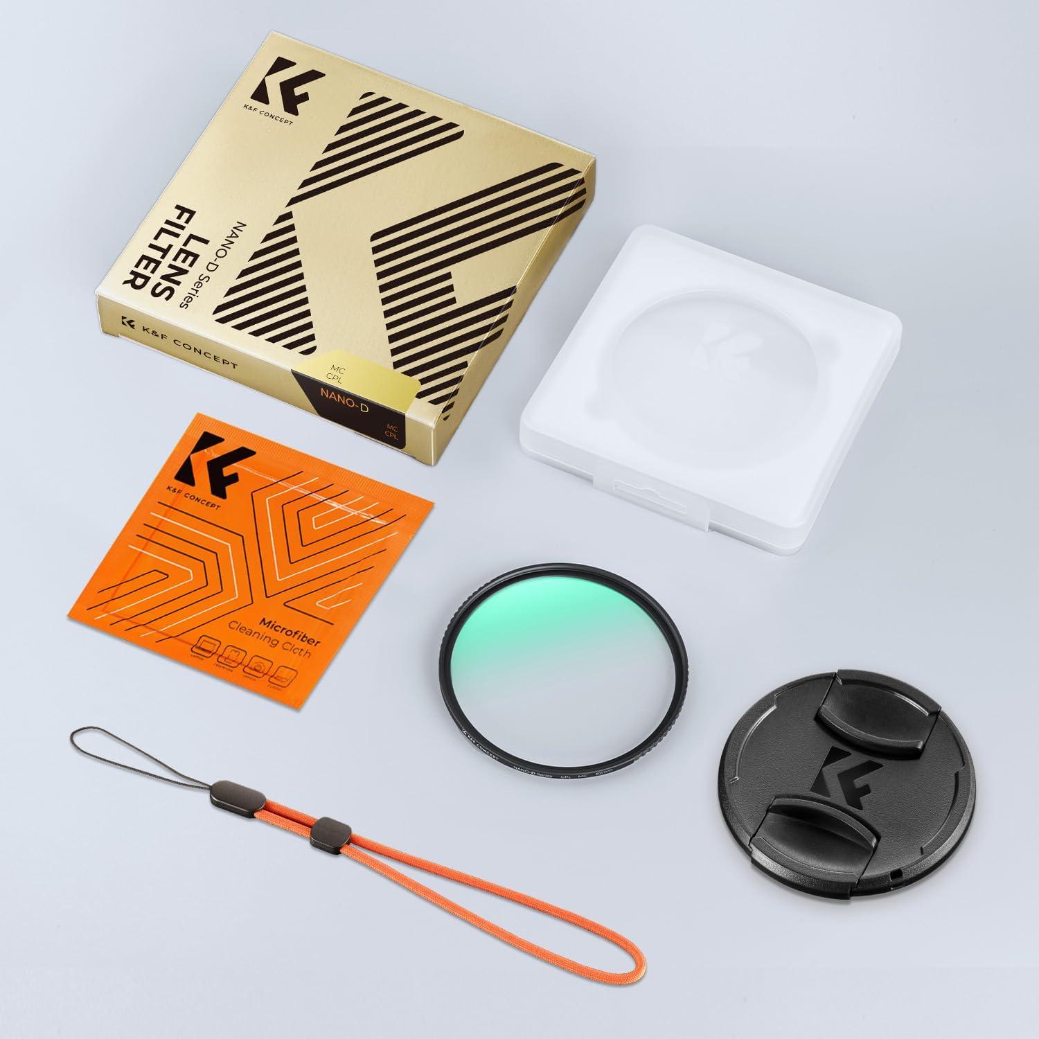77mm Zirkularer Polfilter CPL Filter Optisches Glas Aluminium Kamera