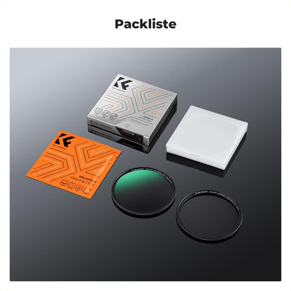72mm Slim Zirkularer Polfilter CPL Magnetisch Optisches Glas Alu