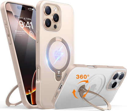 iPhone 16 Pro Max Hülle TORRAS Magnetisches 360° Ostand Spin
