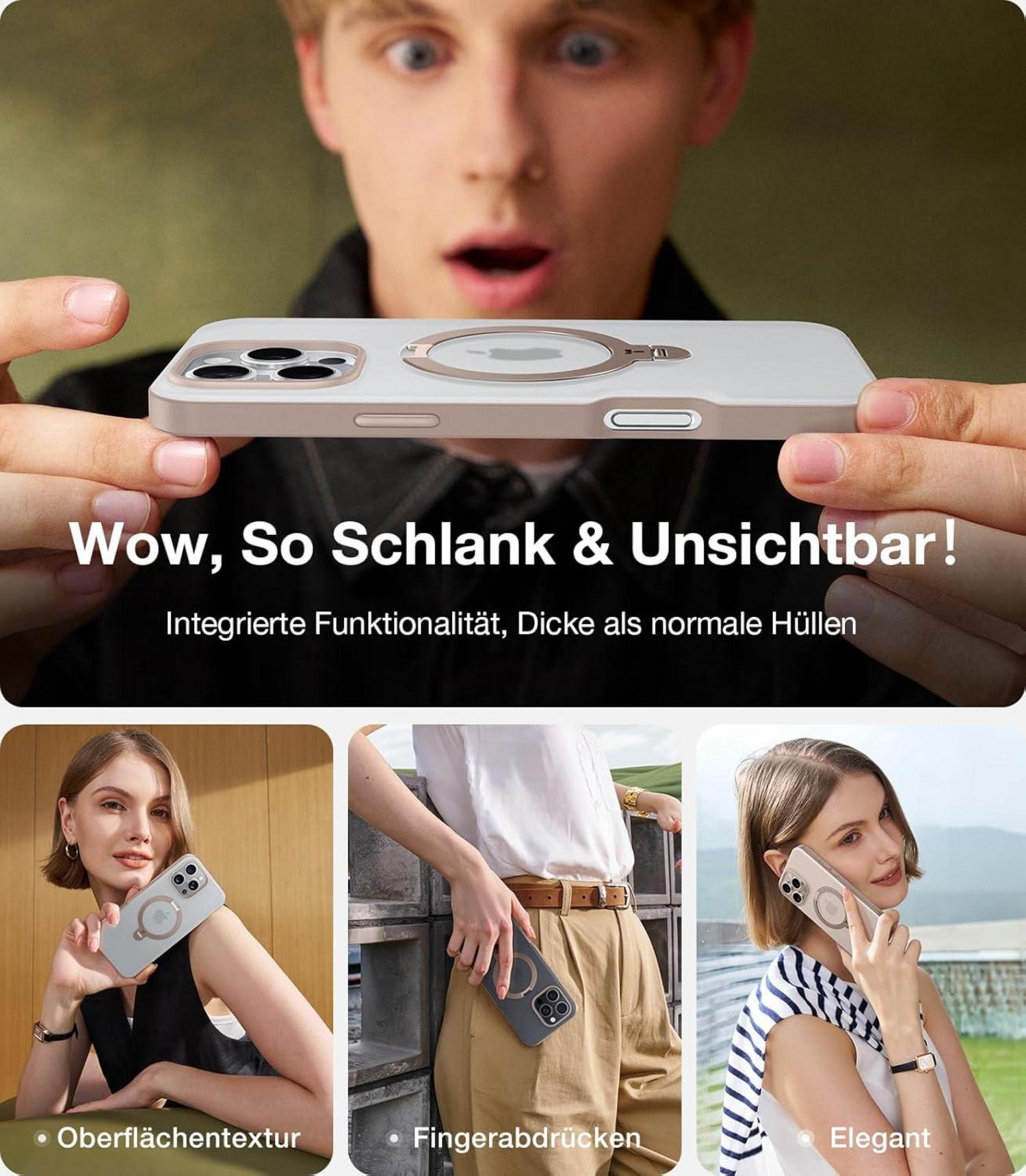 360° Standring Ostand Spin Hülle für iPhone 16 Pro Max Magsafe
