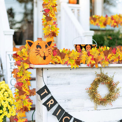 Herbstgirlande Künstliche Ahornblätter 2 Stk. 1.74m Herbstdeko