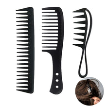 Antistatische Kämme Set für verschiedene Haartypen, Schwarz