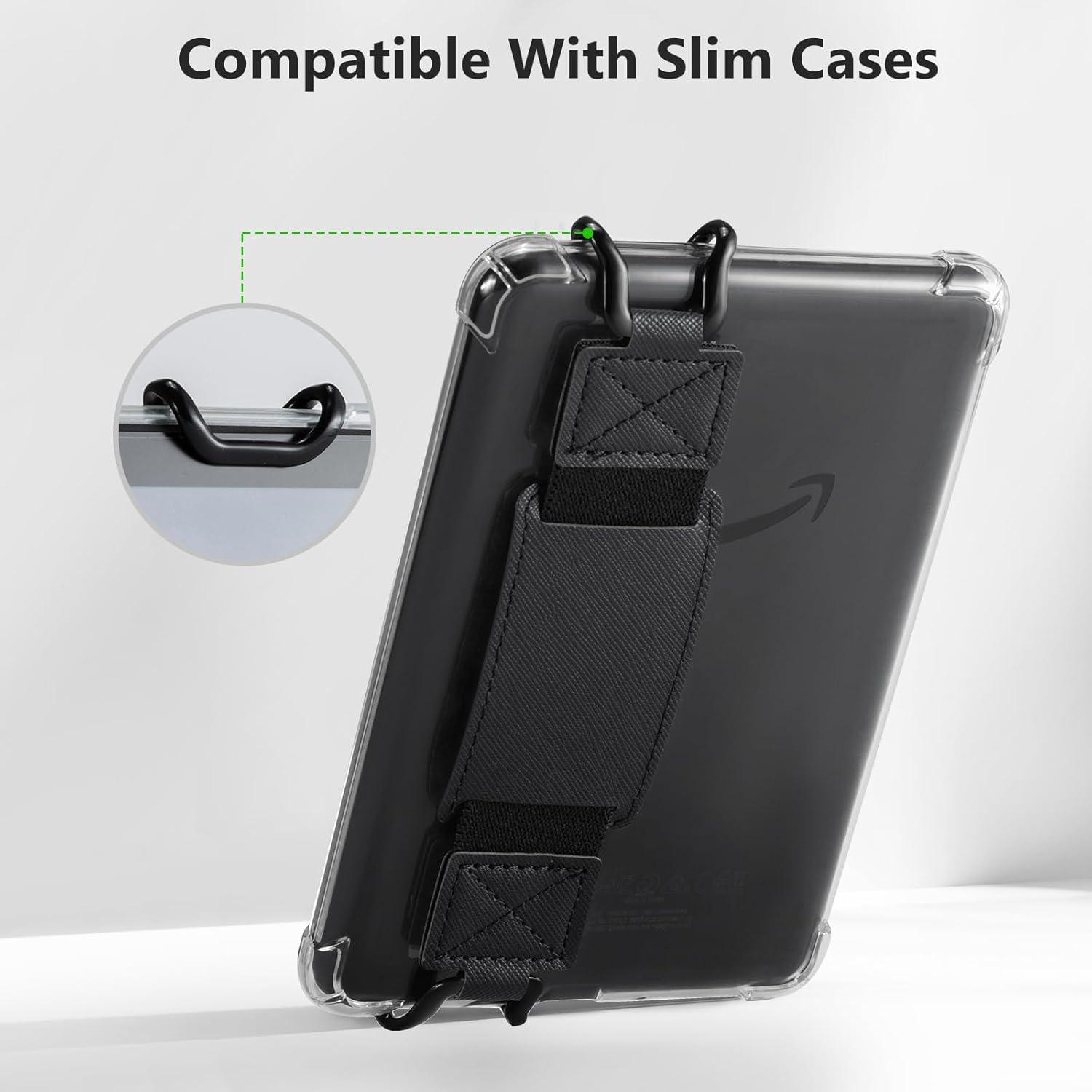 CoBak Fingergriffhalter für E-Reader und Tablets 6-7,5 Zoll Schwarz
