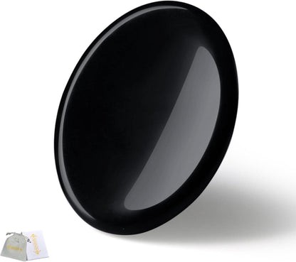 Obsidian Kristall Handschmeichler Herzform Heilstein Meditation