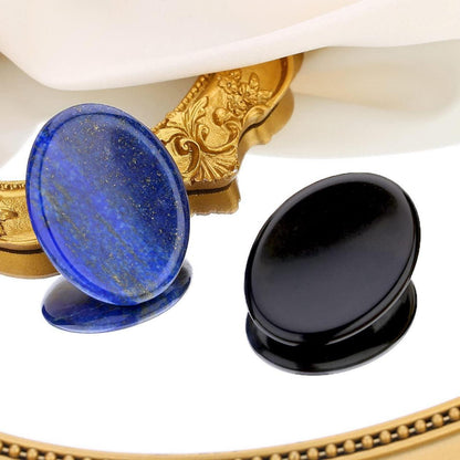 Obsidian Daumenstein Heilstein Palm Stein Stress Relief Meditation