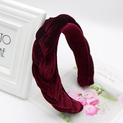 Samt Geflochtenes Stirnband Trachten Haarreif Vintage