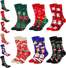 Weihnachtssocken 6 Paar Baumwolle lustige Christmas Socks