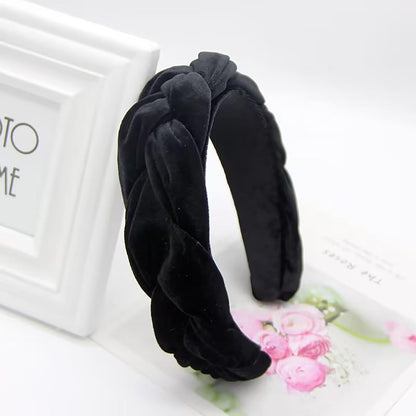 Samt Geflochtenes Stirnband Trachten Damen Vintage Haarreif