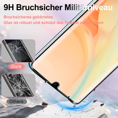 Schutzfolie Panzerglas Huawei P30 Pro 2x, 9H Härte, Anti-Fingerabdruck
