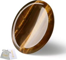 Tigerauge Heilsteine Kristall Handschmeichler Sorgenstein Oval Palm