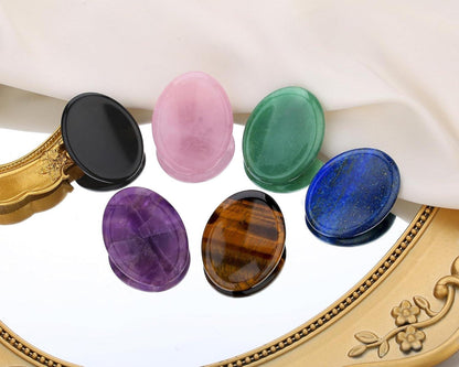 Tigerauge Heilsteine Kristall Handschmeichler Sorgensteine Daumen Edelstein stress Relief Meditation