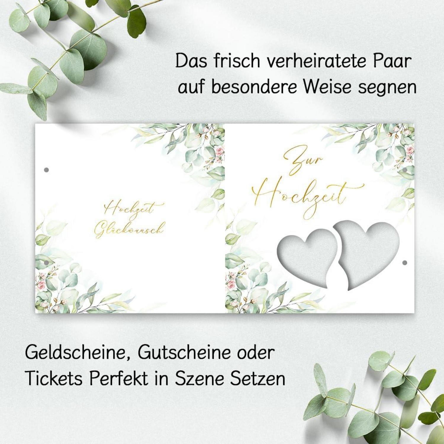 Luckeey Hochzeitskarte Geldgeschenk Verpackung für Brautpaar